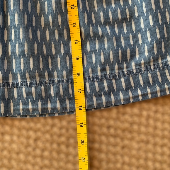 NWOT Sonoma Patterned Chambray Pull-On Skirt - Picture 3 of 6
